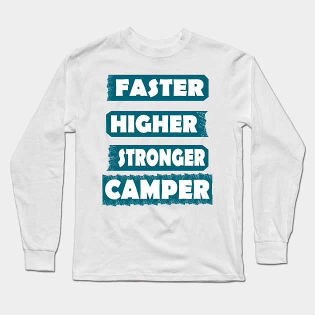 Campen Zelt Lagerfeuer Abenteuer Sport Long Sleeve T-Shirt by FindYourFavouriteDesign